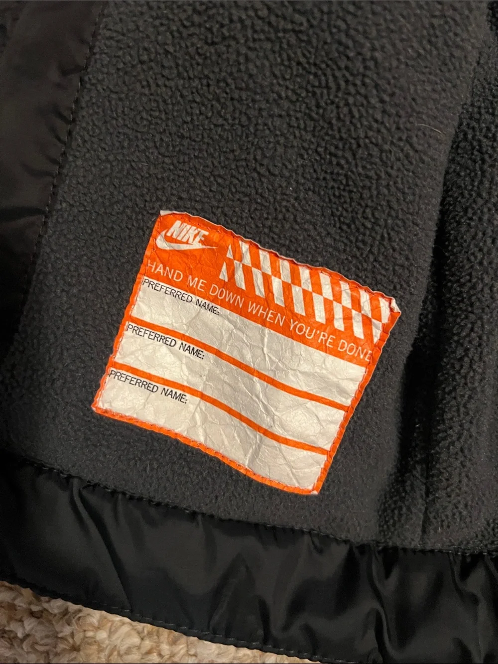 Nike Kids Black Hooded Windbreaker Jacket